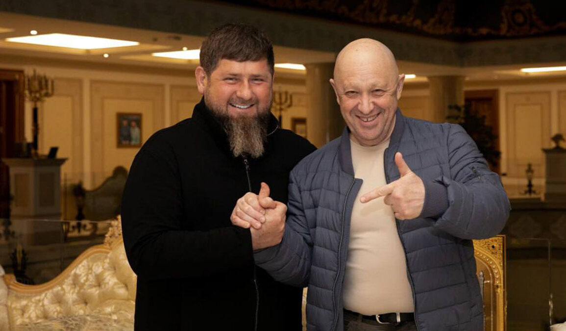 Рамзан Кадыров и Евгений Пригожин. Фото: пресс-служба Рамзана Кадырова